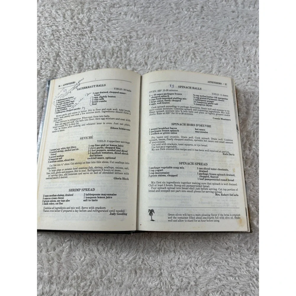 A.E. Beanie Backus signed 1979 Indian River Cuisine Vol I Cookbook first edition